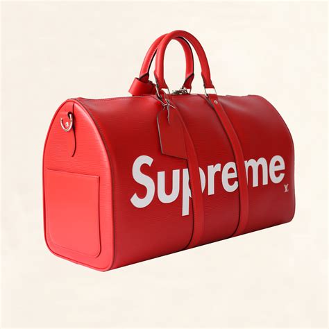 supreme lv duffle bag stockx|louis vuitton red epi duffle.